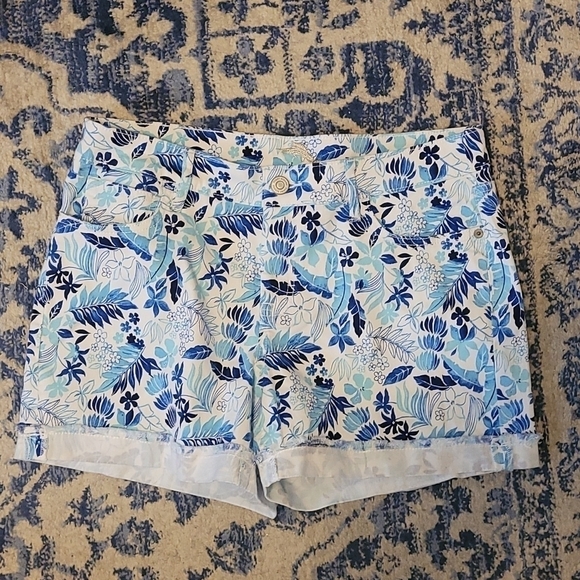 Tommy Bahama Pants - Tommy Bahama sz 30 blue white denim shorts WS69